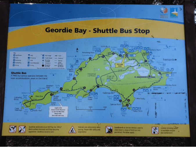 Rottnest Island Map Of Accommodation Longreach Bay, Rottnest Island - Buggybuddys Guide To Perth