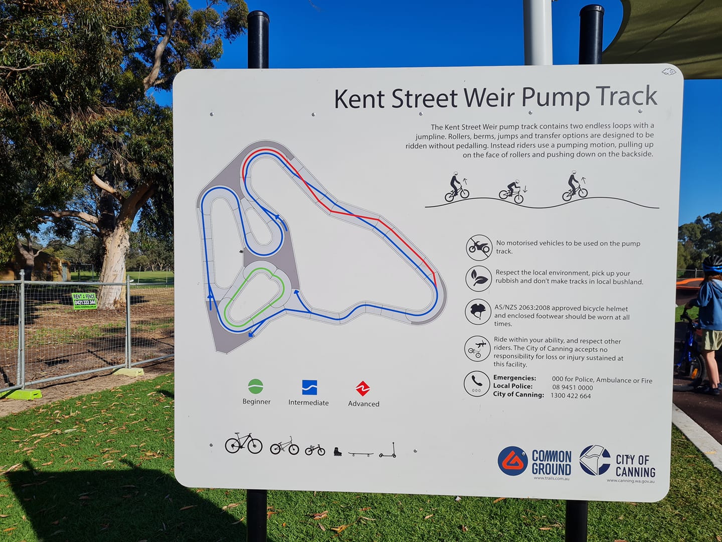 Kent St Weir Pump Track Buggybuddys guide for families in Perth