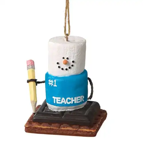 S'mores Number 1 Teacher Christmas Ornament