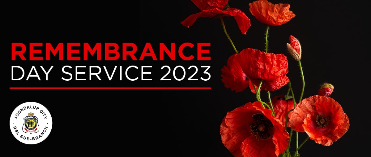 Remembrance Day Service 2023 City of Joondalup, November 7, 2023