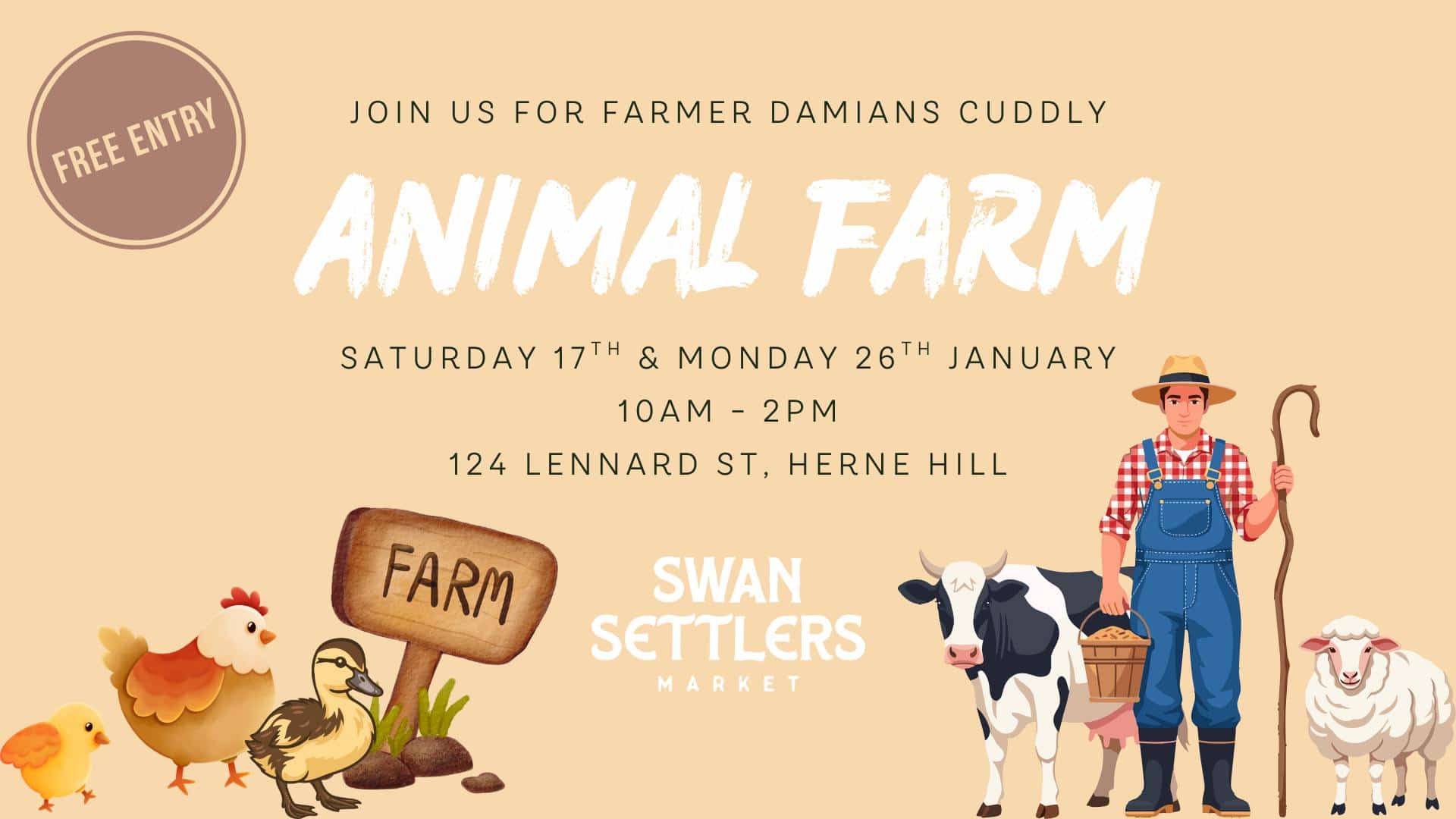 Free Animal farm – Australia Day Long Weekend