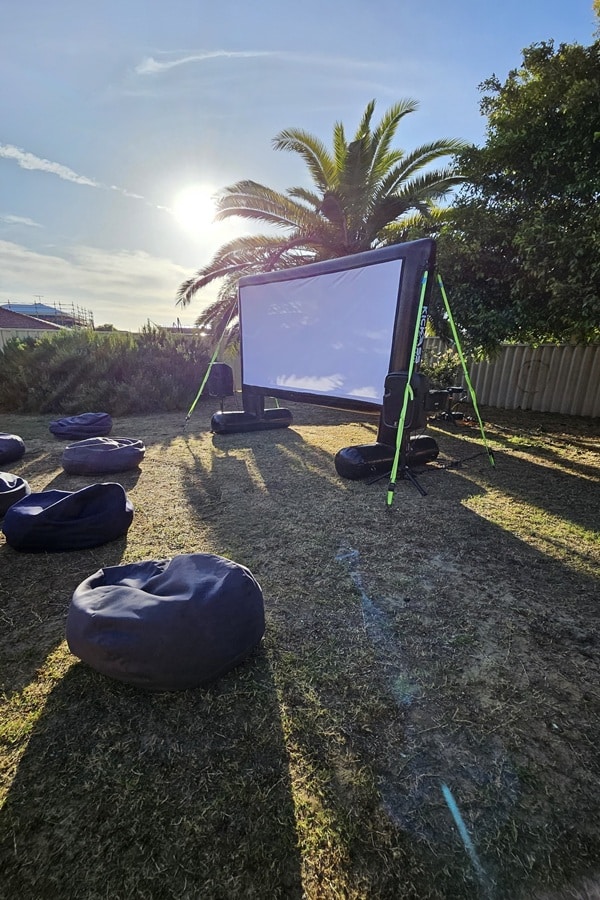 3m inflatable cinema screen hire perth