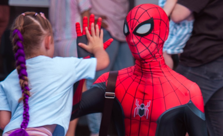 Photos with Spider-Man