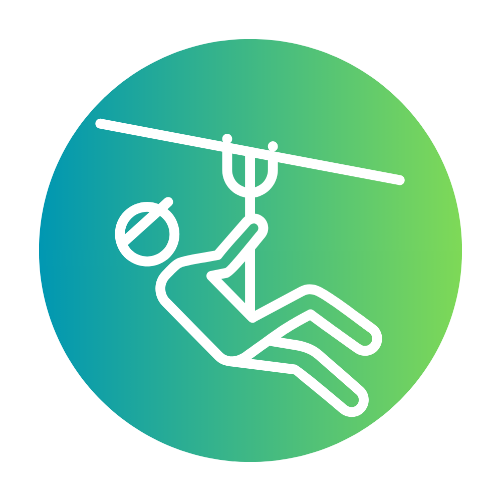 zipline/high ropes.